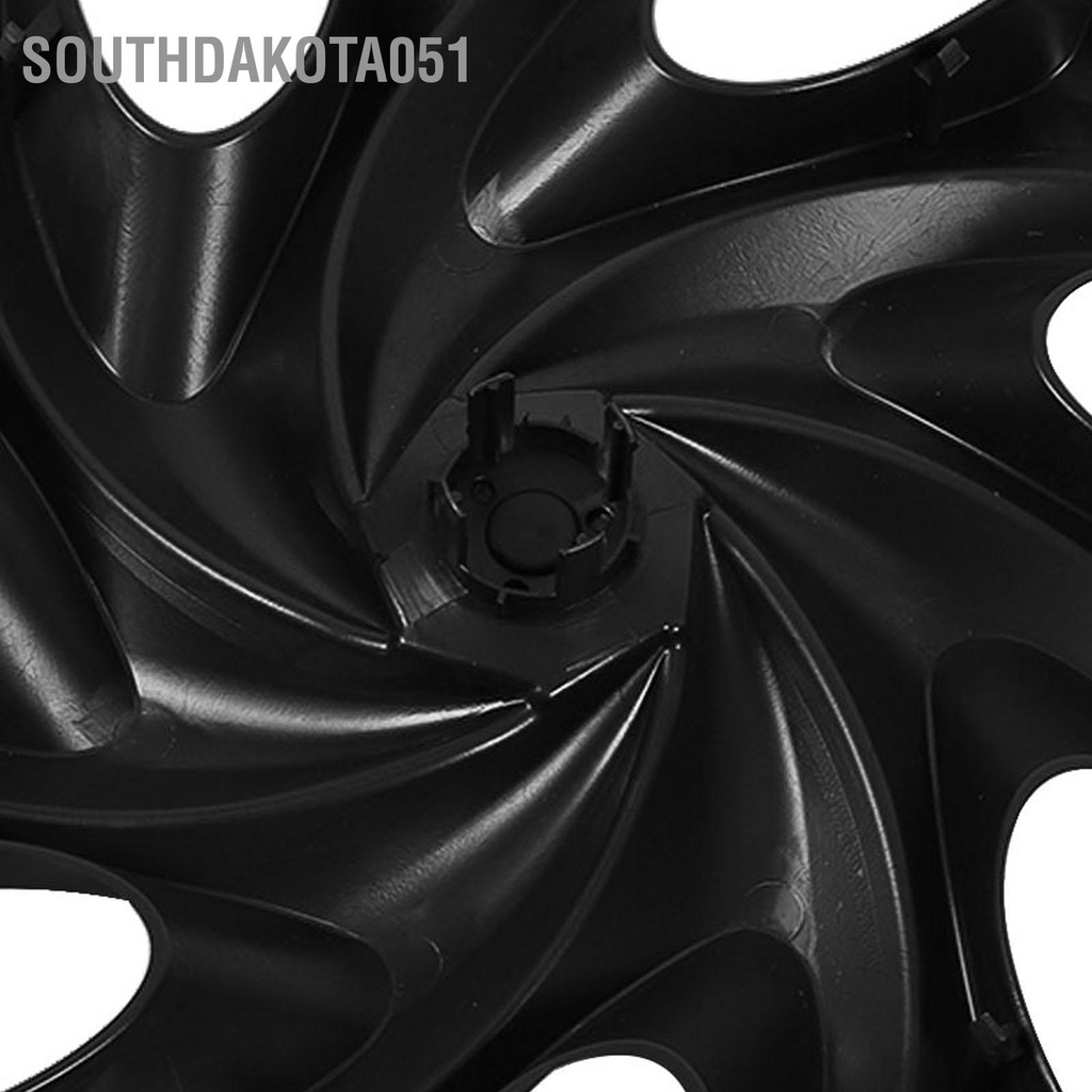 Southdakota051 4 19in Bánh Xe Hubcap Mờ Đen Thoáng Mát Thể Thao Bảo Vệ Toàn Diện Thay Thế Cho Mẫu Tesla Model Y 2020 Đến 2023