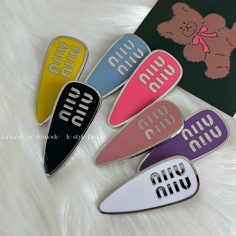 Kẹp Tóc Mỏ Vịt Kim Loại Cao Cấp Màu Sắc Chữ Cái Nổi Bật