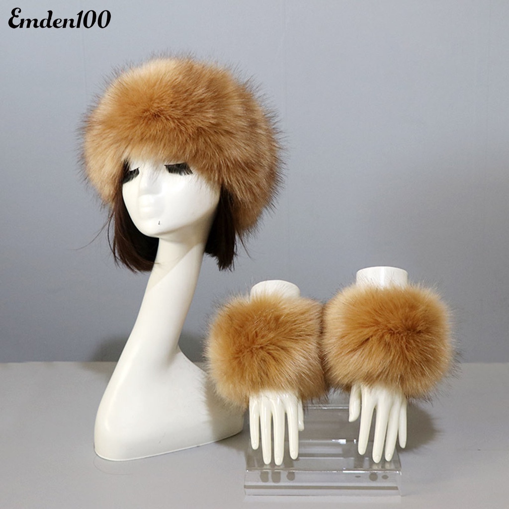 1 Bộ Băng Đô Và Găng Tay Hở Ngón Màu Sắc Thời Trang Cho Nữ