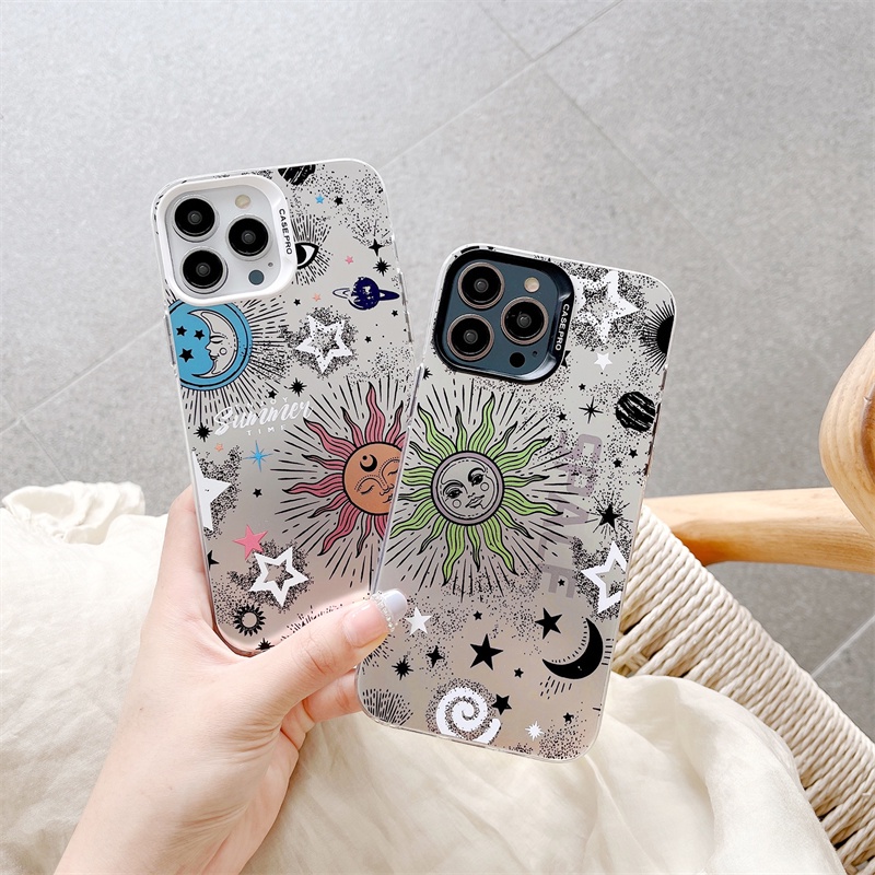 Ốp Điện Thoại Dẻo Họa Tiết Bầu Trời Đầy Sao Thời Trang Chống Sốc Cho IPhone 14 13 12 11 Pro MAX