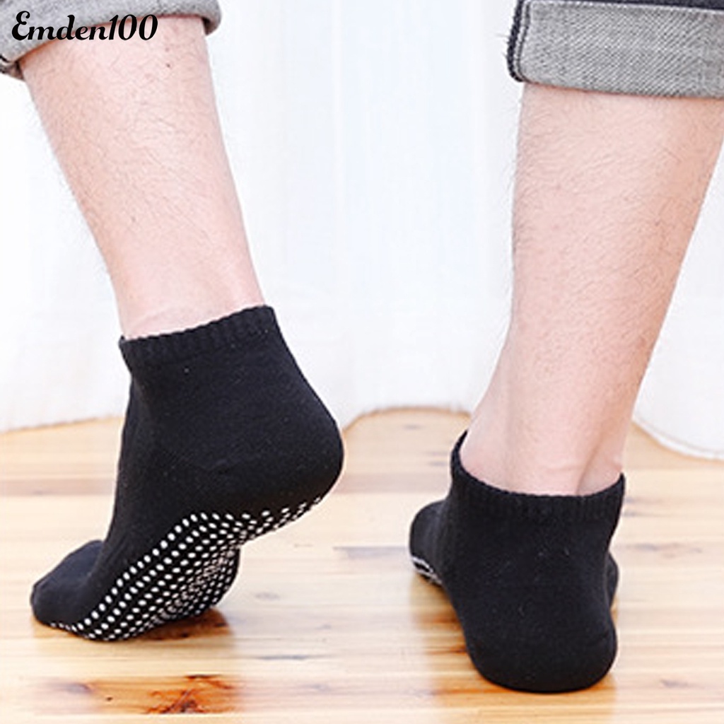 1 Đôi Vớ Yoga Chất Liệu Cotton Thoáng Khí Chống Trượt Cho Nam Nữ