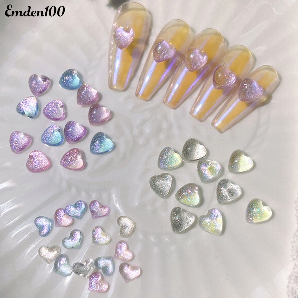 1 Hộp Keo Dán Trang Trí Móng Tay 3D Hình Trái Tim