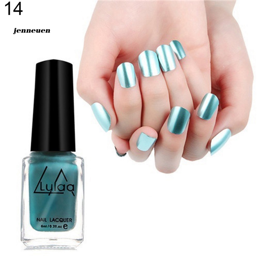 Sơn Móng Tay Dạng Gel Tráng Gương Màu Sáng Bóng 6ml Dành Cho Bạn Nữ DIY