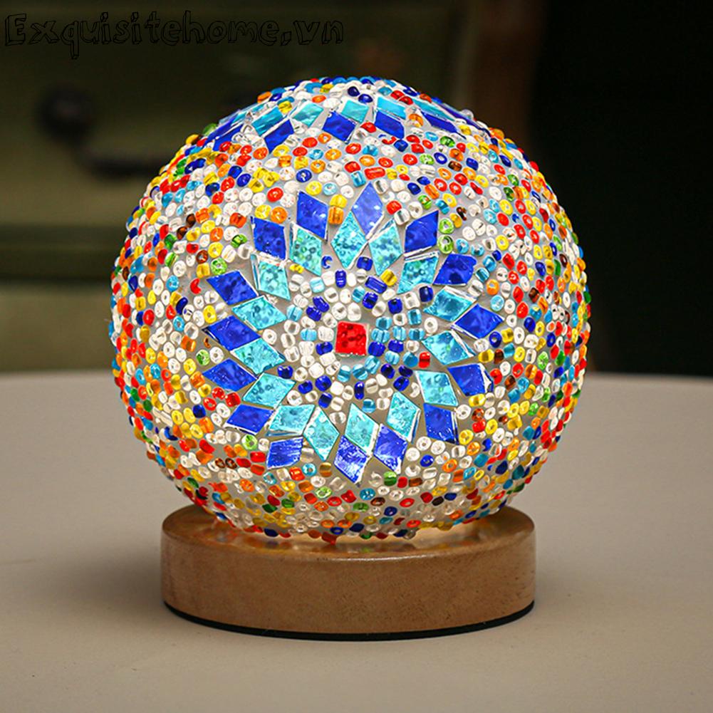 Đèn Ngủ Ba Màu Bằng Gỗ Dùng Trang Trí Bàn Ăn