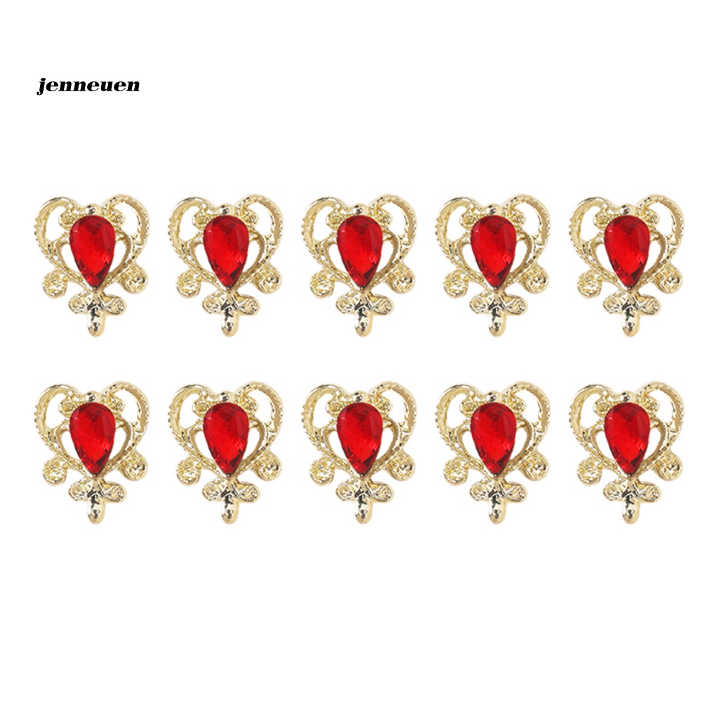 Set 10 Phụ Kiện Đá Đính Trang Trí Móng Tay Nghệ Thuật Lâu Trôi