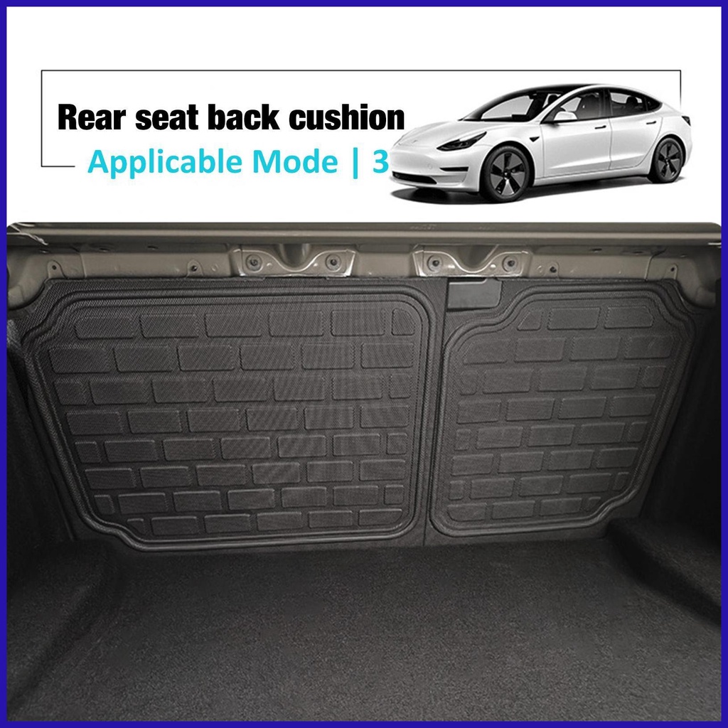 Đệm Bảo Vệ Lưng Ghế Ngồi Xe Hơi Tesla Model 3 / Y Bằng Sợi Carbon Chống Trầy Xước