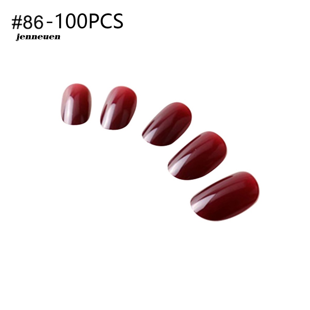 Bộ 100 Móng Tay Giả Bằng Nhựa Che Phủ Toàn Diện DIY