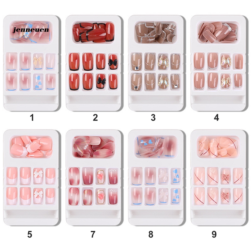 Bộ 24 Móng Tay Giả Bằng Nhựa ABS Toàn Diện Cho Nữ