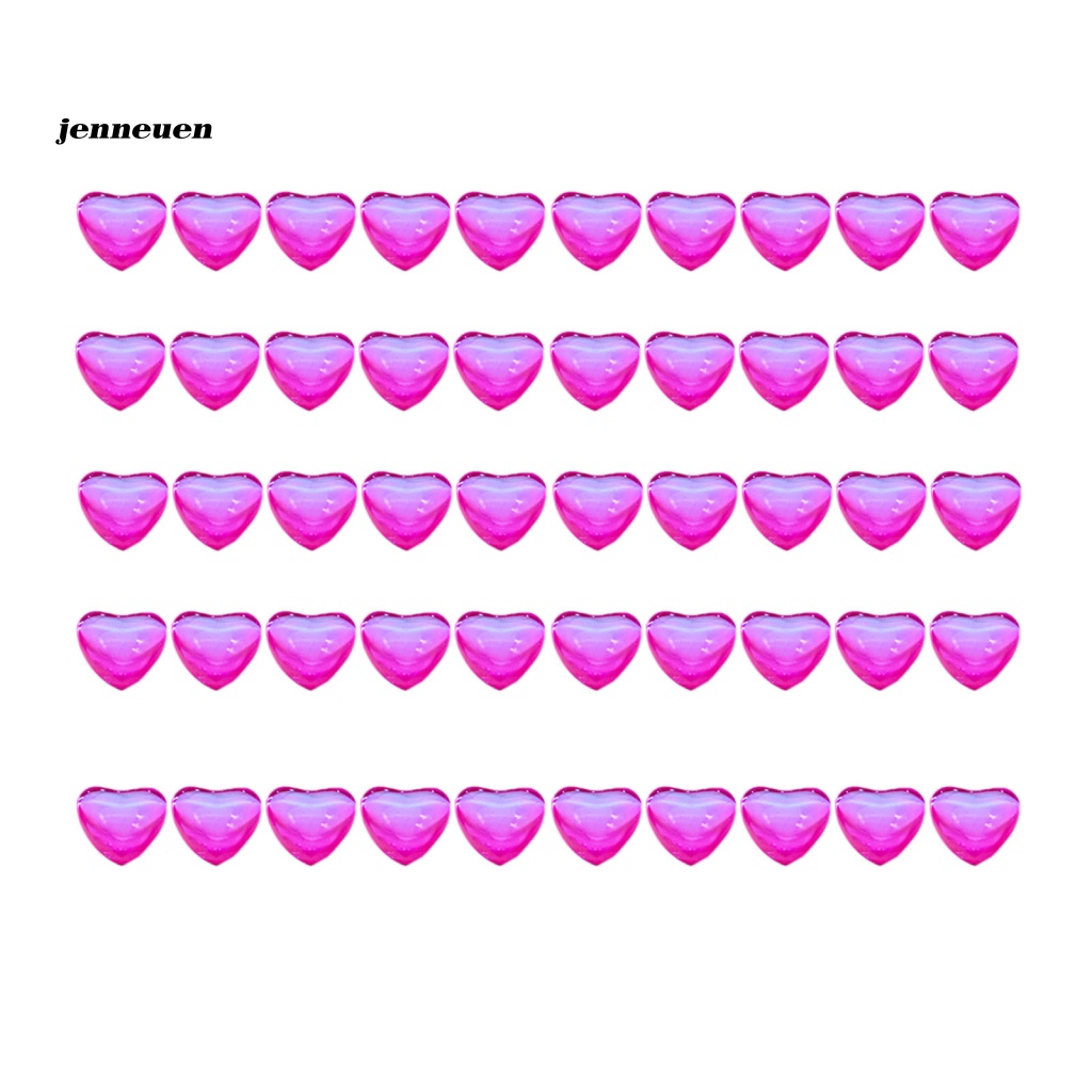 Bộ 50 Móng Tay Giả Trái Tim Màu Sắc Tươi Sáng Trang Trí Nghệ Thuật Cho Móng Tay
