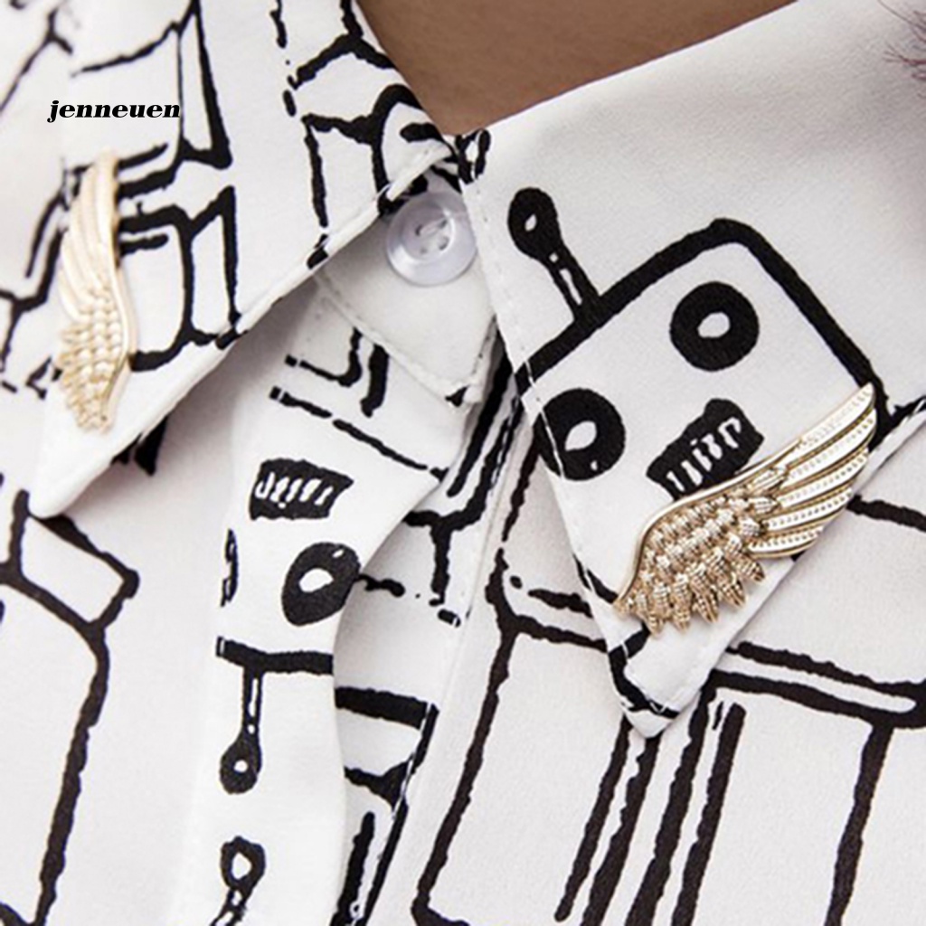 2 Trâm Cài Áo Hình Đôi Cánh Đính Đá Lấp Lánh