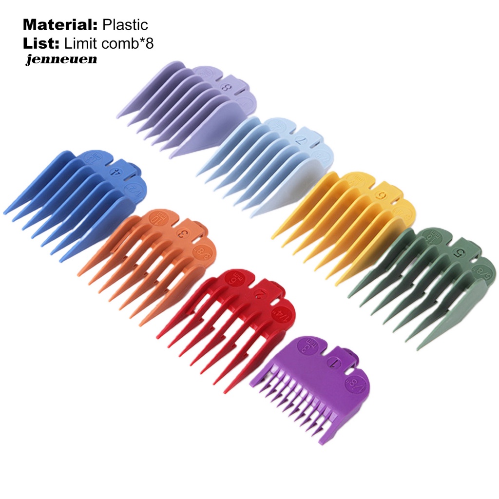 Bộ 8 Lược Chải Tóc Chuyên Nghiệp Chống Mòn Bằng Nhựa Cho Nam Giới