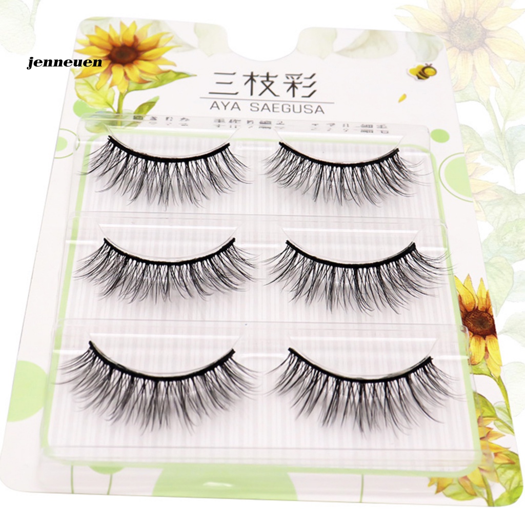 Bộ 3 Cặp Lông Mi Giả Trang Điểm Xinh Đẹp