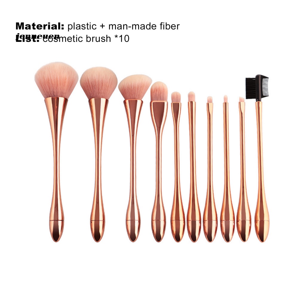 Set 10 Cọ Trang Điểm Nhẹ Nhàng Cho Da Mặt