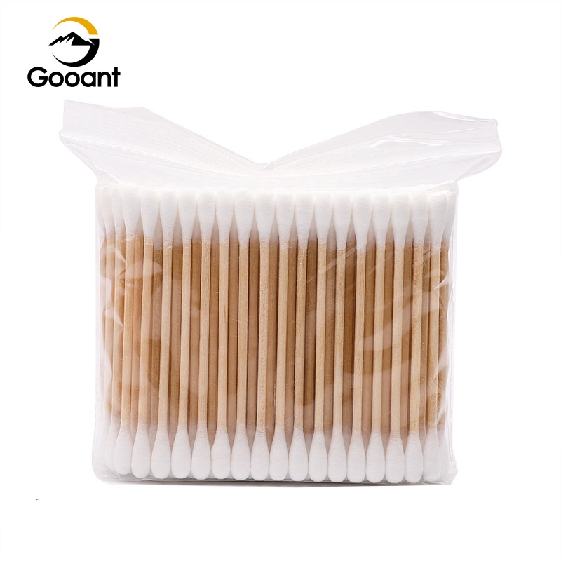 Bông Tăm Hai Đầu Tròn Bằng cotton Dùng Một Lần Để Trang Điểm