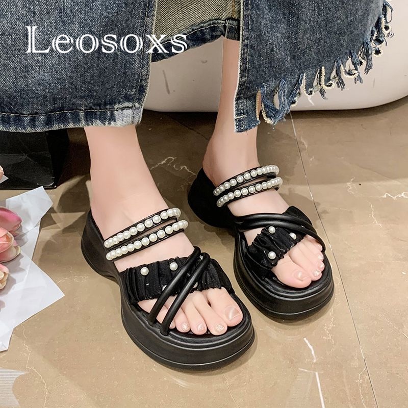 Dép đế bánh mì LEOSOXS 071813 chống trượt thời trang dành cho nữ