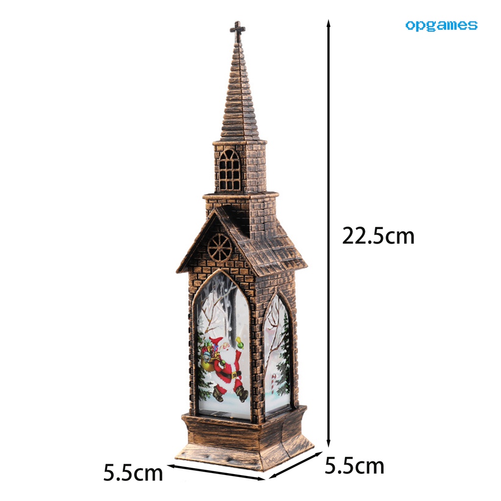 Đèn Trang Trí Giáng Sinh Hình Ngôi Nhà Phong Cách Vintage