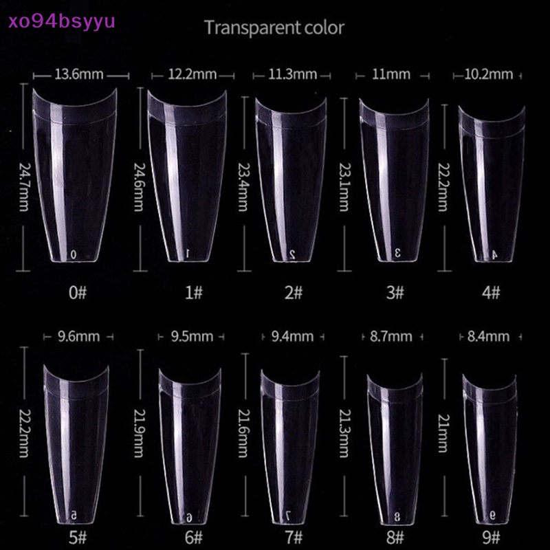 Set 500 Móng Tay Giả Hình Chữ T Bằng Acrylic xo94bsyyu