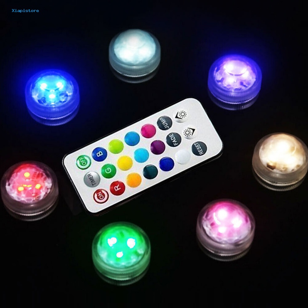 Đèn RGB IP68 Nhiều Màu Sắc Chống Thấm Nước Có Điều Khiển Từ Xa Trang Trí Nội Thất Xe Hơi / Bể Cá