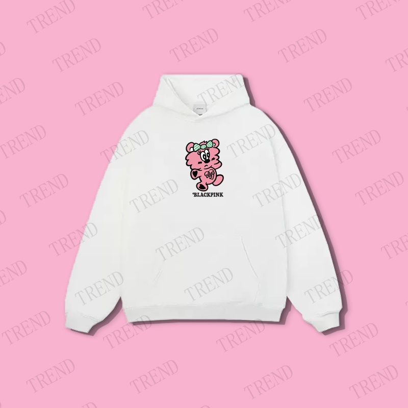 Áo HOODIE Dáng Rộng In Hình KPOP BLACKPINK x Vedy Lisa Màu Hồng Thời Trang Đường Phố Giản Dị Dành Cho Bạn Nữ