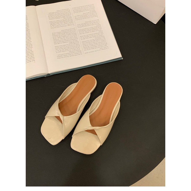 Giày Sandal Đế Mềm Mũi Vuông Thời Trang Dành Cho Nữ