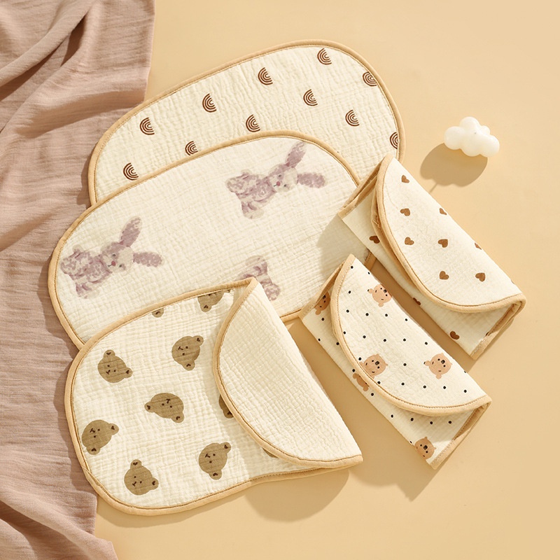 Gôi xô cotton 10 lớp hữu cơ tự nhiên cao cấp họa tiết Hàn Quốc Bambykids