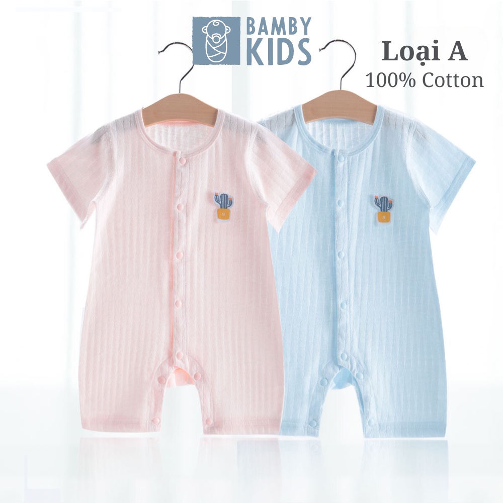 Bộ body hè cộc tay cho bé trai bé gái, hàng cao cấp 100% cotton
