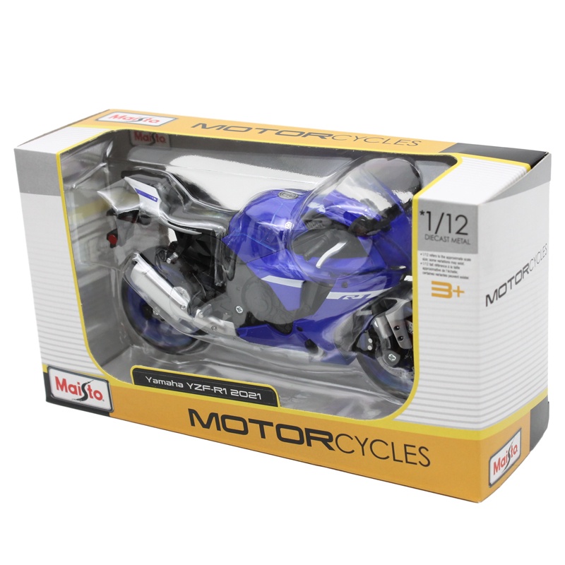 Đồ Chơi Mô Hình Xe Mô Tô 1:12 Dòng Yamaha YZF-R1 2021 - Maisto 21847/MT31101