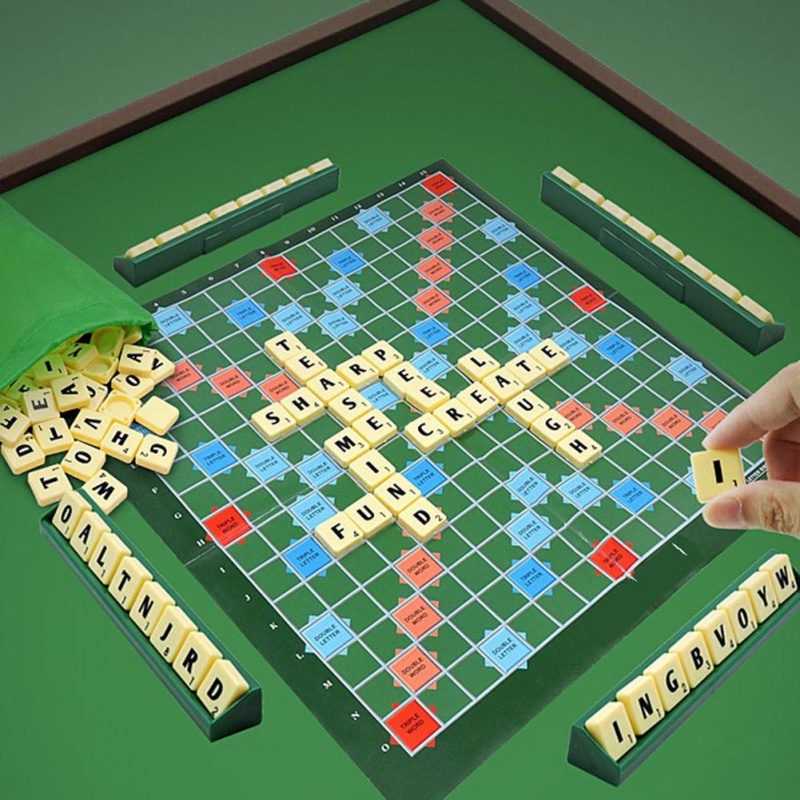 Bộ Trò Chơi Board Game Crossword Scrabble Bằng Tiếng Anh Cho Bé