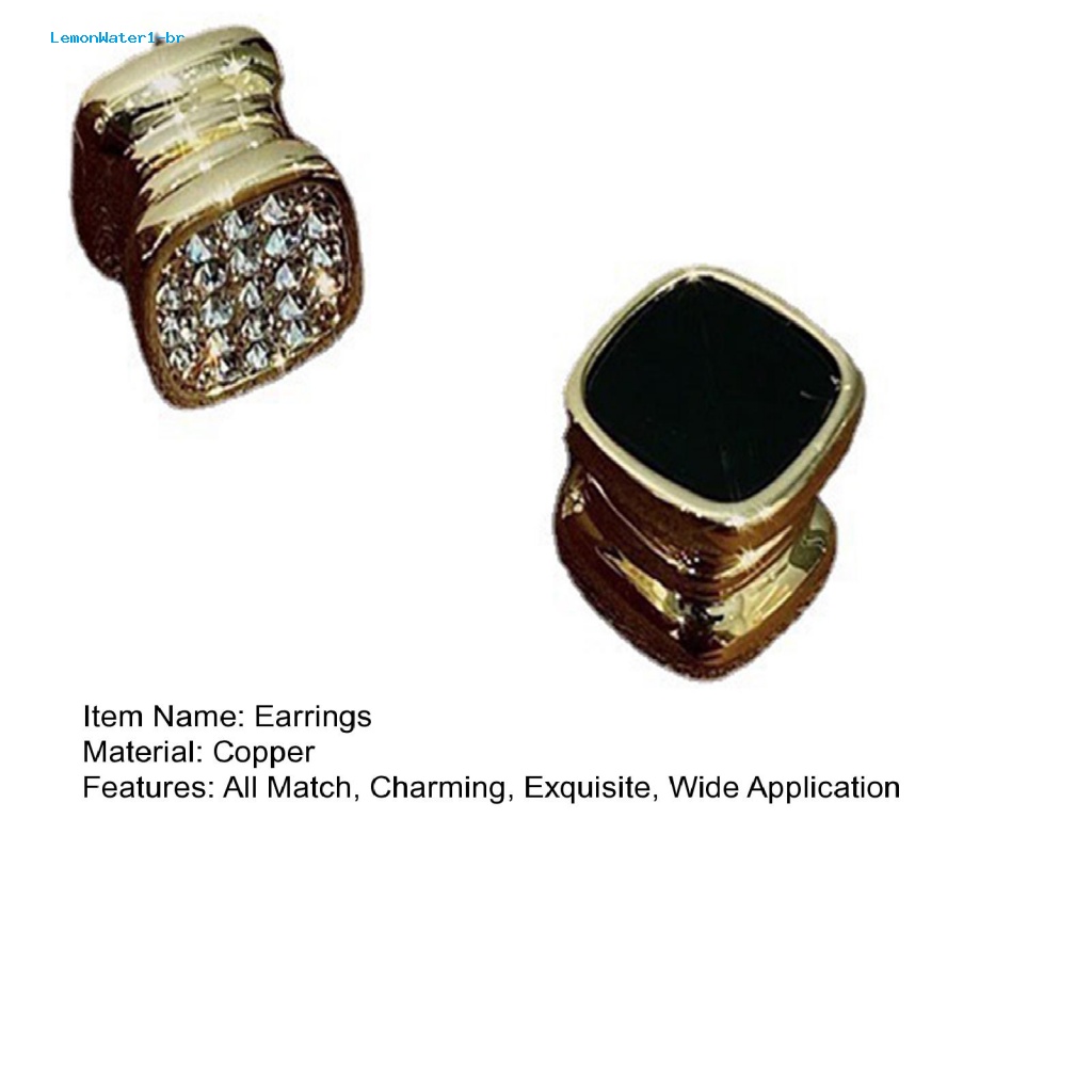 1 Đôi Bông Tai Nam Châm Đính Kim Cương Không Cần Khoan Lỗ 1.br