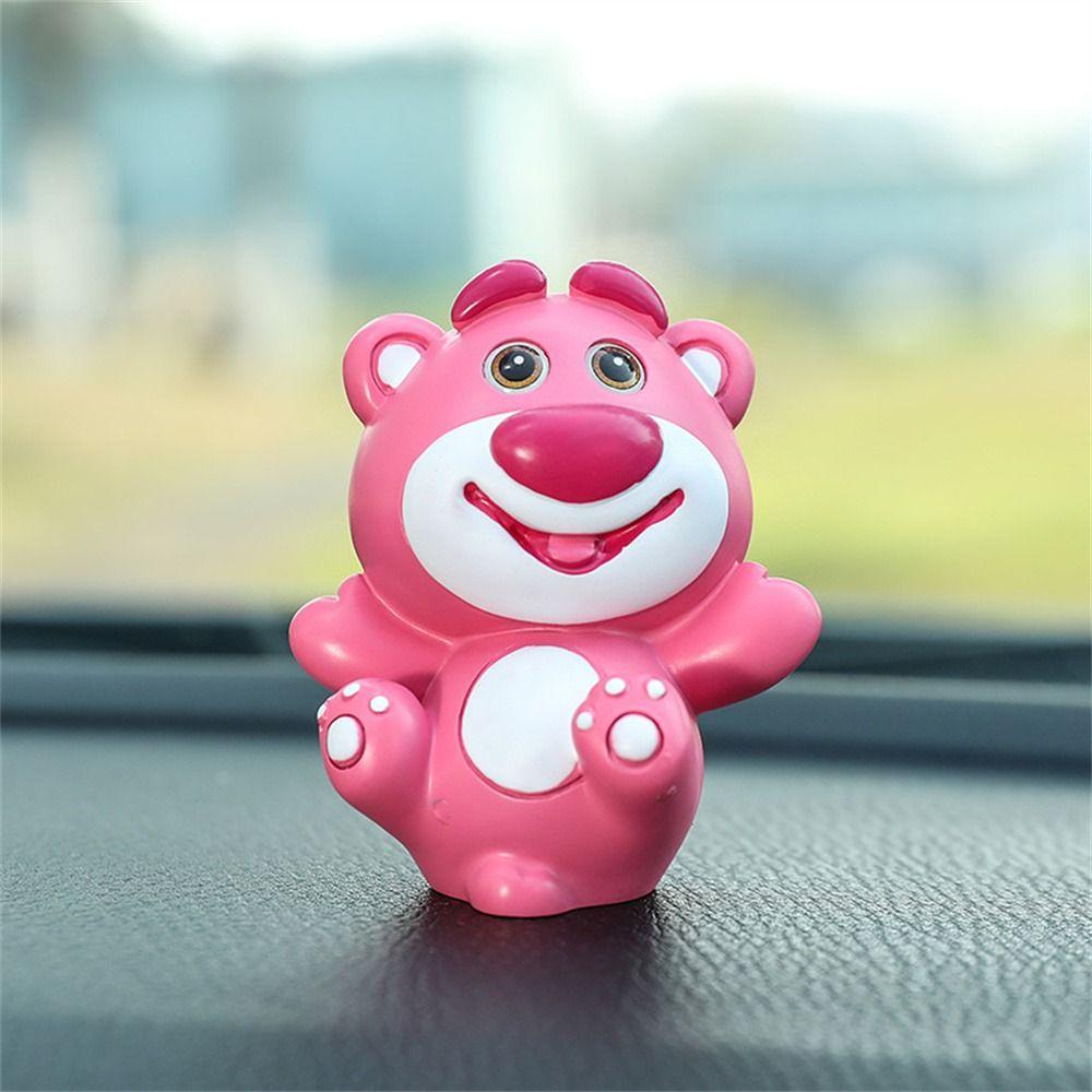 Daiga Mô Hình Gấu Dâu Tây Bằng Nhựa resin Dễ Thương Để Bàn Trang Trí