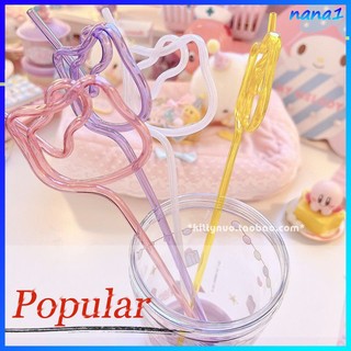 Hoạt Hình Ống Hút Nhựa Hình Hello Kitty Sanrio Dễ Thương