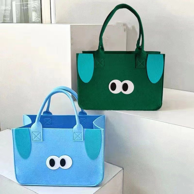 Túi Xách Cầm Tay Bằng Vải Nỉ Dễ Thương Giá Rẻ Cho Nữ