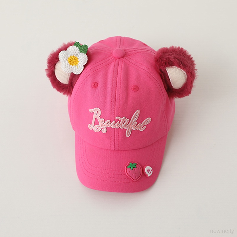 Mũ Lưỡi Trai Thêu Chữ Phong Cách Hàn Quốc Cho Bé Gái