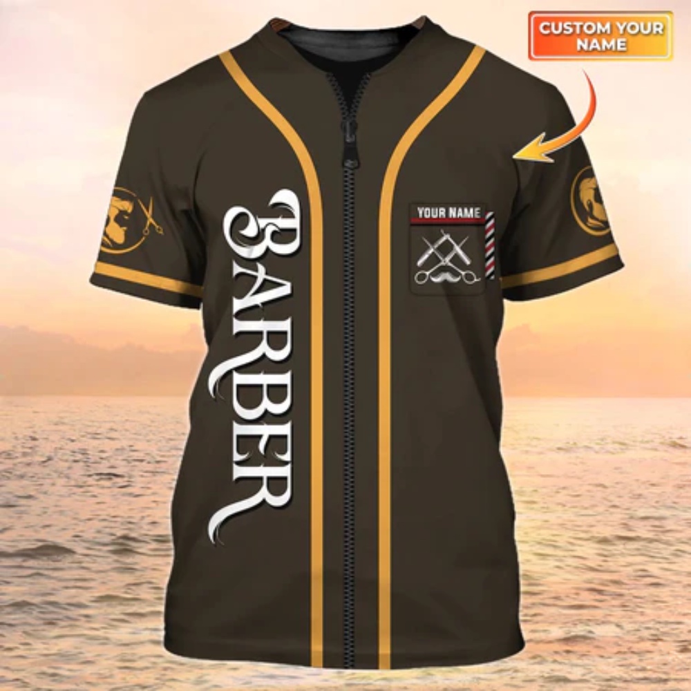 Tiệm cắt tóc tên tùy chỉnh t-shirt nữ tạo mẫu tóc bảo hộ lao động tees áo thun lỏng cho nam và nữ eu size quần áo unisex