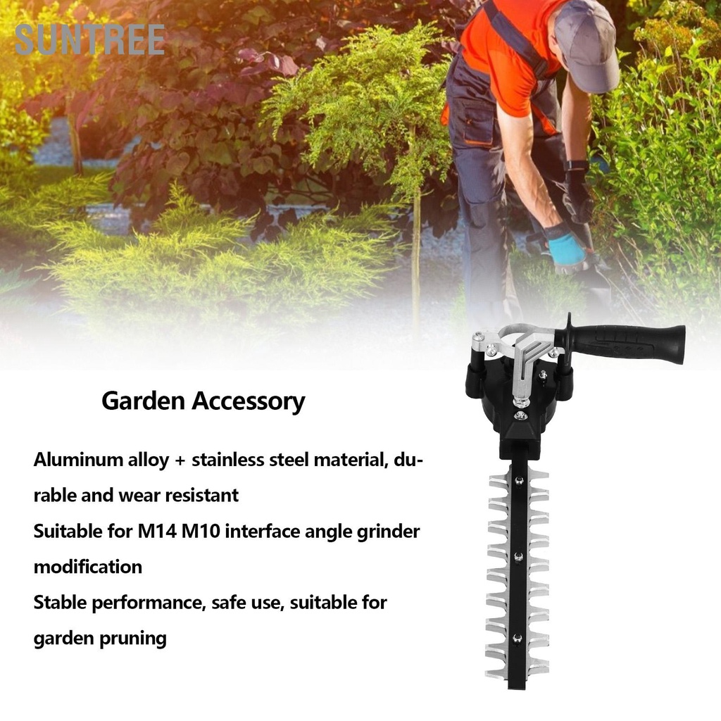 Máy Cắt Tỉa Hàng Rào Lưỡi Dao Kép Điện Cầm Tay Cho Mài Góc M14 M10 SUNTREE