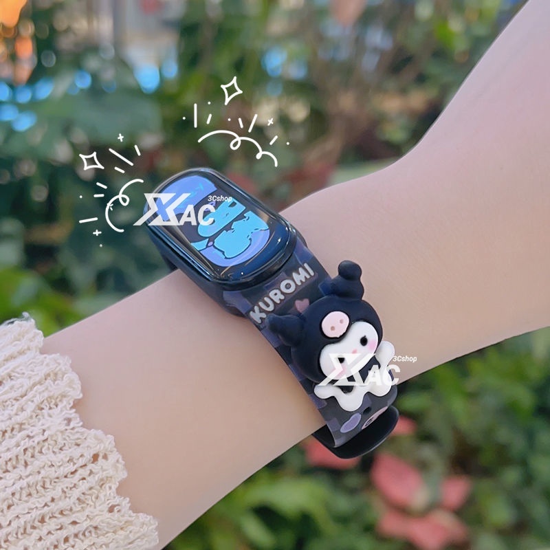 Dây Đeo Thay Thế Họa Tiết Hoạt Hình Cho Mi Band 8 Mi Band 7 Mi Band 5 Mi Band 8 / 7 / 6 / 5