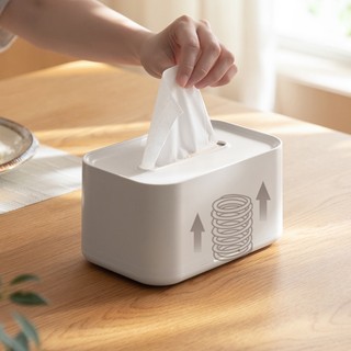 Hộp đựng khăn giấy để bàn có lò xo tự đẩy