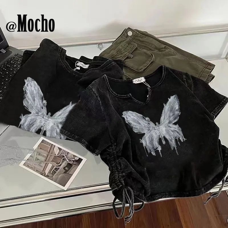 OUDAIXIU áo phông áo thun nữ Thời trang hàn quốc A29J1K5