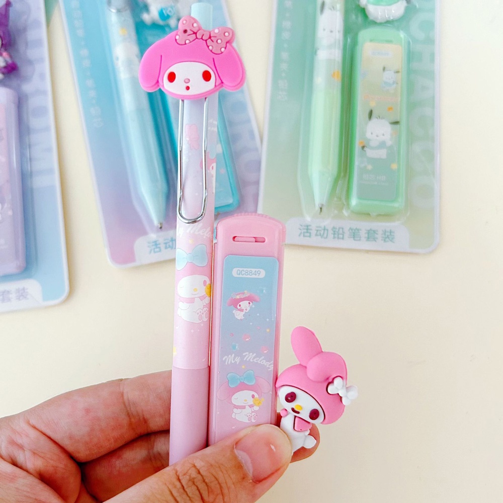 SANRIO Bút Chì Tự Động Ngòi 0.5m Hình Melody / Chó Cinnamon Đáng Yêu Cho Bé