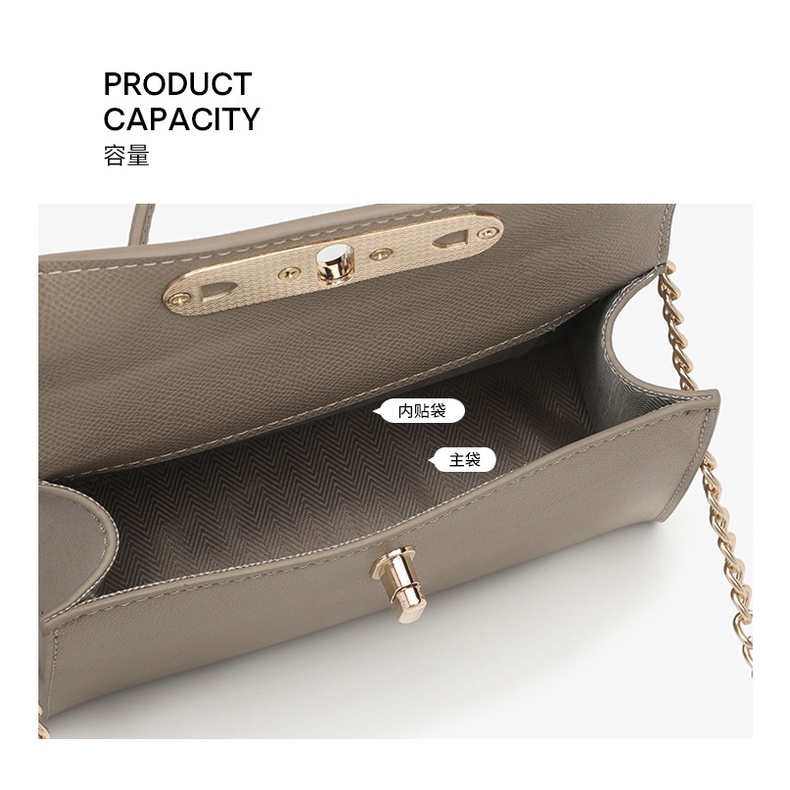 Túi Xách Đeo Vai Nắp Gập Phối Dây Xích Thời Trang 2023 Dành Cho Nữ