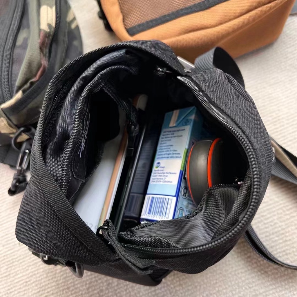 Túi Đeo Chéo Đựng Điện Thoại Bằng Vải Bạt Thời Trang Dành Cho Nam Nữ