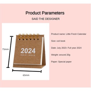 1 Lịch 2024 Mini Để Bàn Trang Trí