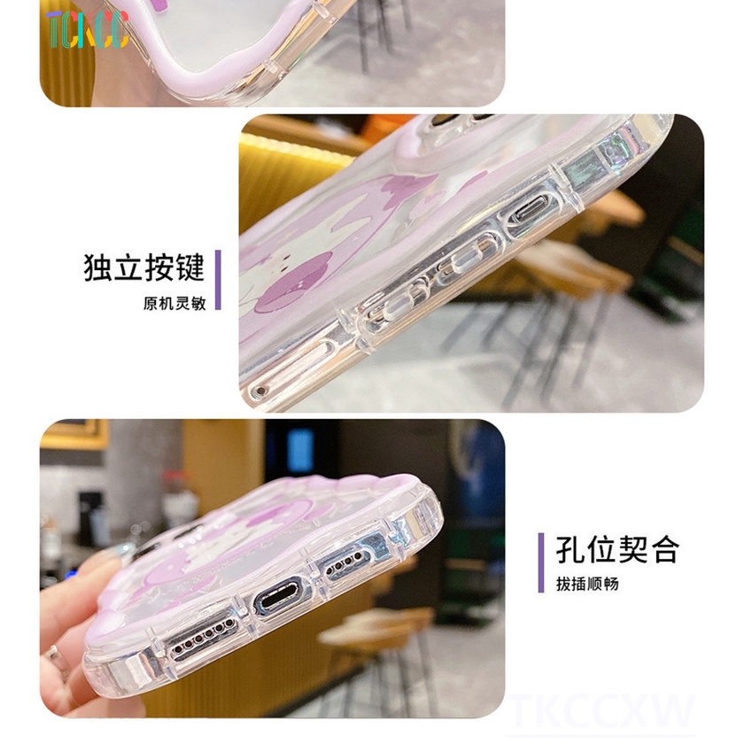 Ốp Điện Thoại Họa Tiết Kuromi Hoạt Hình Màu Tím Cho Realme C55 C25 C15 C12 8 V13 GT Neo Flash 2T Q3 Pro