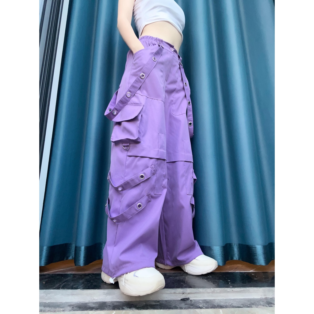 Quần túi hộp phong cách hip hop oze sáu dây Q10