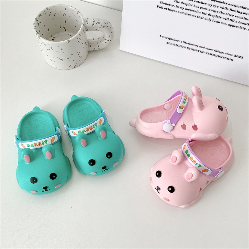 Dép Xỏ Ngón Chống Trượt Hình Thỏ Hoạt Họa Thời Trang Mới 2023 Cho Bé Trai Và Bé Gái