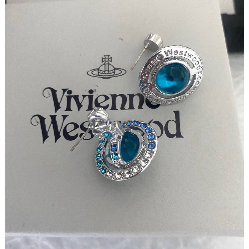 Vòng Cổ Vivienne Westwood Đính Kim Cương Toàn Bộ Màu gradient Cỡ Vừa