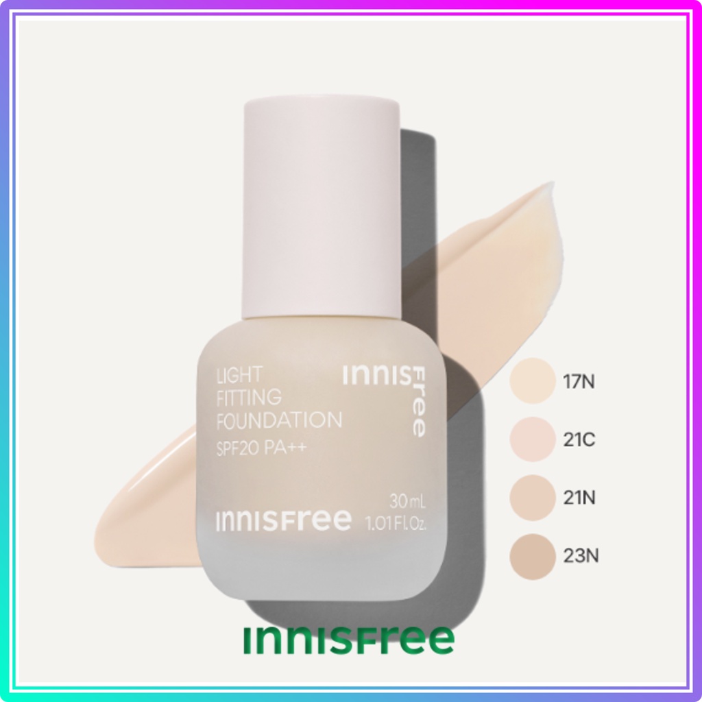 Kem nền innisfree light fitting foundation spf20 pa ++ / innisfree Light Fitting Foundation SPF20 PA