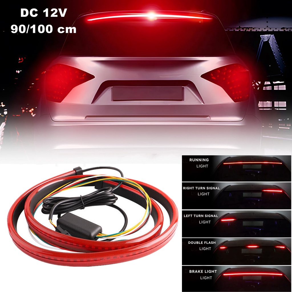 Dải Đèn Led Tín Hiệu Phanh Xe Hơi DC-12V 90 / 100cm
