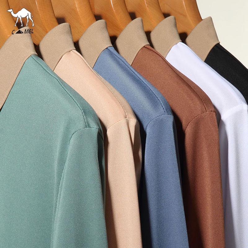 Áo polo Dài Tay Chất Liệu Cotton Thiết Kế Mới Năng Động Thời Trang Dành Cho Nam