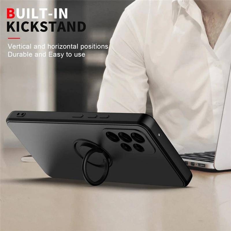 Ốp Lưng Silicone Có NhẫN Đỡ Cho Samsung Galaxy A24 A23 A22 A14 A13 4G 5G Samsung Galaxy A12 Nacho A30 A20 M12 M10s A04s